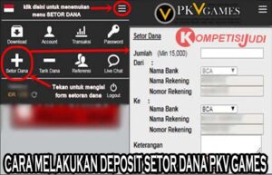 CARA MELAKUKAN DEPOSIT SETOR DANA PKV GAMES