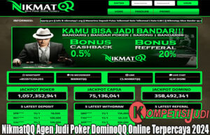 NikmatQQ Agen Judi Poker DominoQQ Online Terpercaya 2024