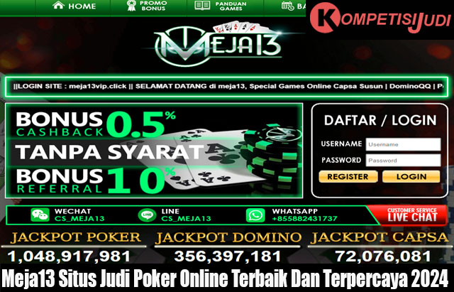 Meja13 Situs Judi Poker Online Terbaik Dan Terpercaya 2024